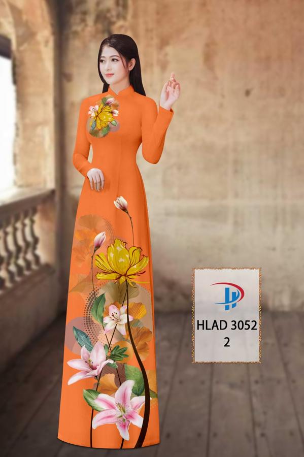 Vải Áo Dài Hoa Ly AD HLAD3052 4
